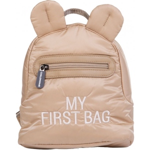 Рюкзак дитячий Childhome My first bag Puffered Beige (CWKIDBPBE)