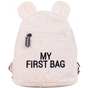 Рюкзак дитячий Childhome My first bag - Teddy White (CWKIDBTW)