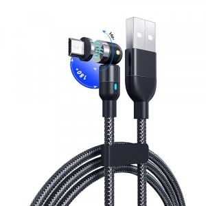 Кабель XOKO SC-390 Magneto 540 Black 3 в 1 - Lightning Micro USB Type-C 1m (SC-390MGNT-BK)