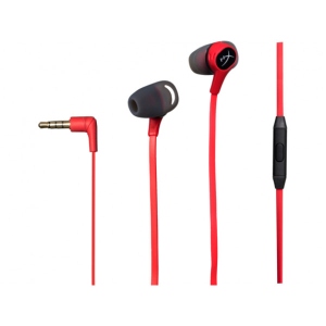 Навушники вкладиші дротові HyperX Cloud Earbuds 3.5mm Red/Black (4P5J5AA)