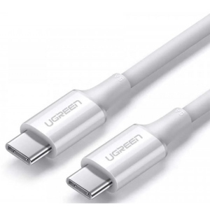 Кабель синхронізації даних UGREEN US300 USB 2.0 Type-C M-M 1 m 20V/5A 100W White (60551)