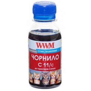 Чорнило WWM для Canon CL-511С/CL-513С/CLI-521C 100 г Cyan Water-soluble (C11/C-2)