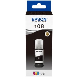 Чорнило Epson 108 EcoTank L8050/L18050 Black (C13T09C14A)