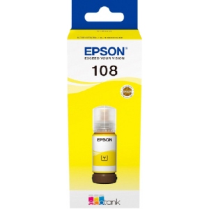 Чорнило Epson 108 EcoTank L8050/L18050 Yellow (C13T09C44A)
