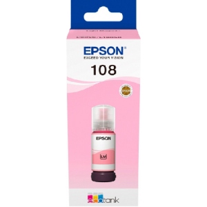 Чорнило Epson 108 EcoTank L8050/L18050 Light Magenta (C13T09C64A)