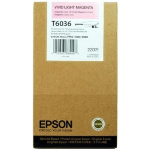 Картриджі для струменевих принтерів Epson StPro 7880/9880 vivid light magenta, 220мл. (C13T603600)