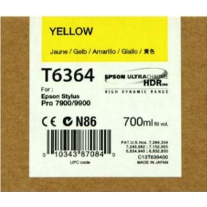 Тонер для заправки картриджа Epson StPro 7900/9900 yellow, 700 мл (C13T636400)