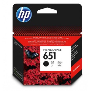 Картридж для струменевих принтерів/БФП HP No.651 DJ Ink Advantage 5575/5645/ OfficeJet 202 Black (C2P10AE)