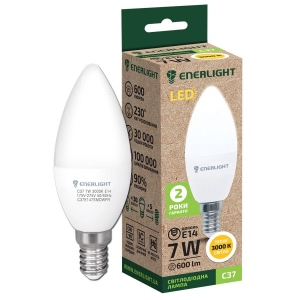 Лампочка світлодіодна Enerlight С37 7Вт 3000K E14