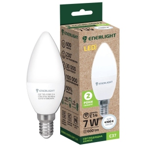 Лампочка світлодіодна Enerlight С37 7Вт 4100K E14 Київ