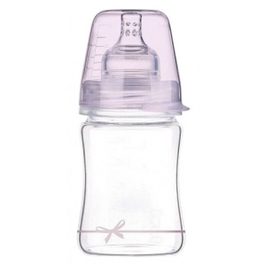 Пляшка для годування Lovi DIAMOND GLASS Baby Shower girl, 150 мл. (74/104girl)