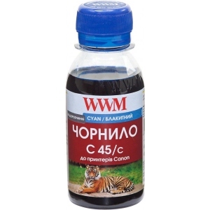 Чорнило WWM Canon CL-441/CL-446/CLI-451C 100г Cyan Water-soluble (C45/C-2)