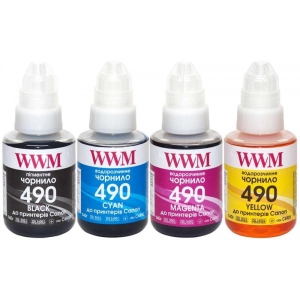 Чорнило WWM для Canon GI-490 4х140 г (B/C/M/Y) (C490SET4)