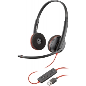 Гарнітура дротова Poly BlackWire C3220 USB-A Bulk Stereo (77R32A6)