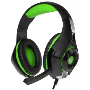 Гарнітура дротова ігрова Crown CMGH-102T USB Green