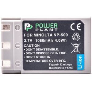 Акумулятор для фотокамери PowerPlant Minolta NP-500, NP-600 1080mAh (DV00DV1054)