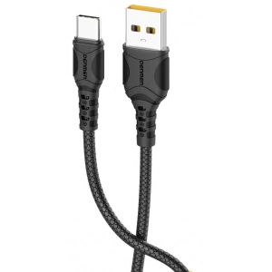 Кабель синхронізації даних Denmen D06T Silicone USB Type-C 2.4A 1m Black (DM-D06T-BK)