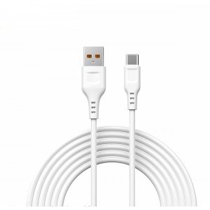 Кабель синхронізації даних Denmen D23T Type-C 2.1A White 2m White (DM-D23T-WH) порівняти ціни