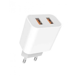 Мережевий зарядний пристрій Denmen DC05 2.4A 2USB White (DM-DC05-WH) ціни