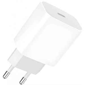 Мережевий зарядний пристрій Denmen DC06 20W 3.6A USB-C White (DM-DC06-WH)