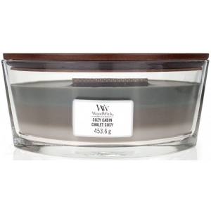 Свічка скло Woodwick Ellipse Trilogy Cozy Cabin (Уютная каюта) 453г (76968E)