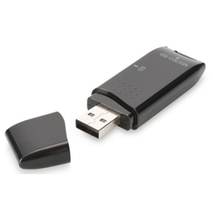 Кардрідер Digitus USB 2.0 SD/MicroSD (DA-70310-3)
