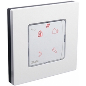 Терморегулятор Danfoss Icon Programm 230V On-wall White (088U1025)