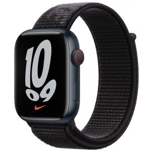 Ремінець для смарт-годинника Apple 45mm Black Nike Sport Loop - Regular (ML343ZM/A)