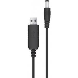Кабель живлення ACCLAB USB to DC 5,5х2,5 9V 1A 1m Black (1283126565113)