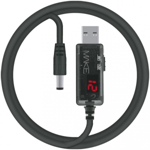 Кабель USB - DC MAKE 9/12V 1м Black (MCB-DP3BK)