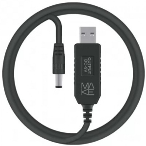 Кабель USB - DC MAKE 9V 1м Black (MCB-DP1BK)