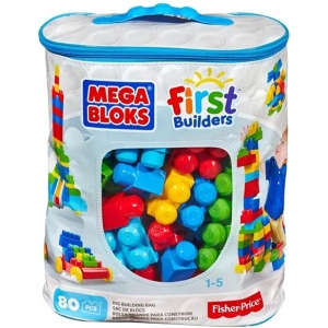 Пластиковий конструктор для малюків Mega Bloks классический в мешке (80 дет.) (DCH63) ціни