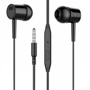 Навушники вкладиші дротові Denmen DR02 3.5mm 1.2 м Black (DE-DR02-BK)