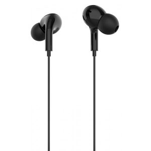 Навушники вкладиші дротові Denmen DR06 3.5mm 1.2 м Black (DE-DR06-BK) фірмовий сайт