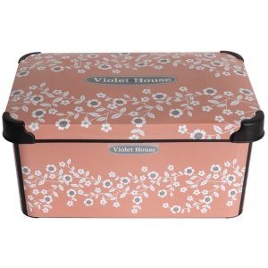 Короб для зберігання VIOLET HOUSE 0647 Decor Powder Flower с/кр. 10 л