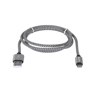 Кабель синхронізації даних Defender ACH01-03T PRO USB2.0 AM-Lightning 1m White (87809)