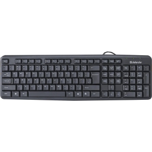 Клавіатура дротова Defender Element HB-520 B (45522) черная USB