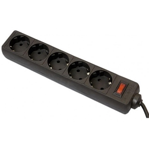 Мережевий фільтр 220В Defender ES 5 розеток, 5 м Black (99486)