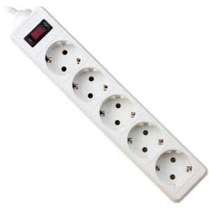 Мережевий фільтр Defender ES 5 розеток, 3 м White (99482)