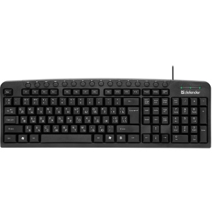 Клавіатура дротова Defender Focus HB-470 UKR Black (45471)