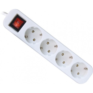 Подовжувач 220В Defender S430 4 розетки, 3 м White (99238)