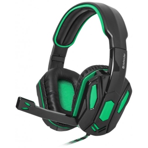 Гарнітура дротова Defender Warhead G-275 Black/Green (64122)