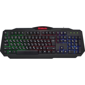 Клавіатура дротова ігрова Defender Ultra HB-330L Black (45330)