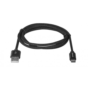 Кабель синхронізації даних Defender USB09-03T PRO USB2.0 AM-Type-C Black 1m (87814)