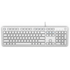 Клавіатура дротова Dell KB216 (580-ADGM) White