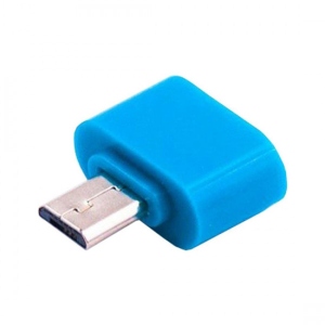 Перехідник DENGOS OTG USB-C - Micro USB Blue (ADP-008-BLUE)