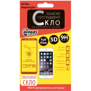 Захисне скло для смартфону DENGOS for Samsung Galaxy J2 Core (J260) Full Glue Black Frame (TGFG-30) купити в Києві