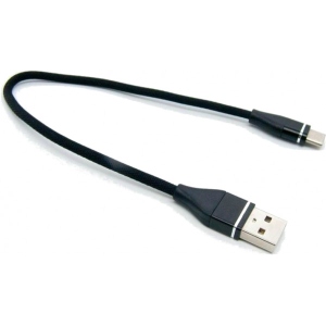 Кабель синхронізації даних DENGOS USB-USB Type-C 0.25m Black (NTK-TC-SHRT-BLACK)