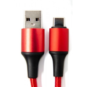 Кабель синхронізації даних DENGOS USB-USB Type-C 1 м Red (NTK-TC-MT-RED)