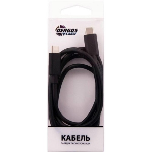 Кабель синхронізації даних DENGOS USB-USB Type-C 1m Black (PLS-TC-BLACK)